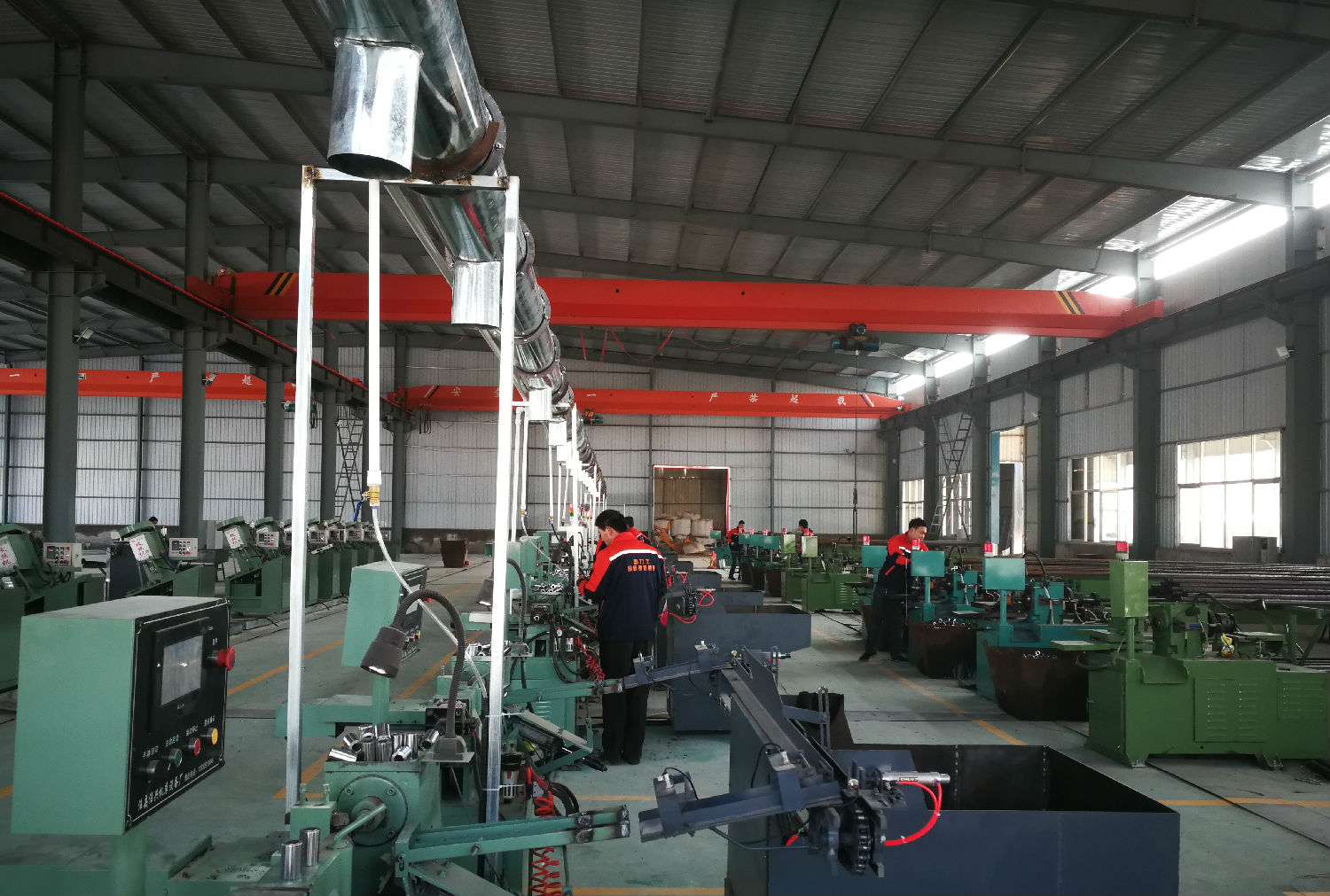 鋼筋套筒生產(chǎn)車(chē)間示意圖